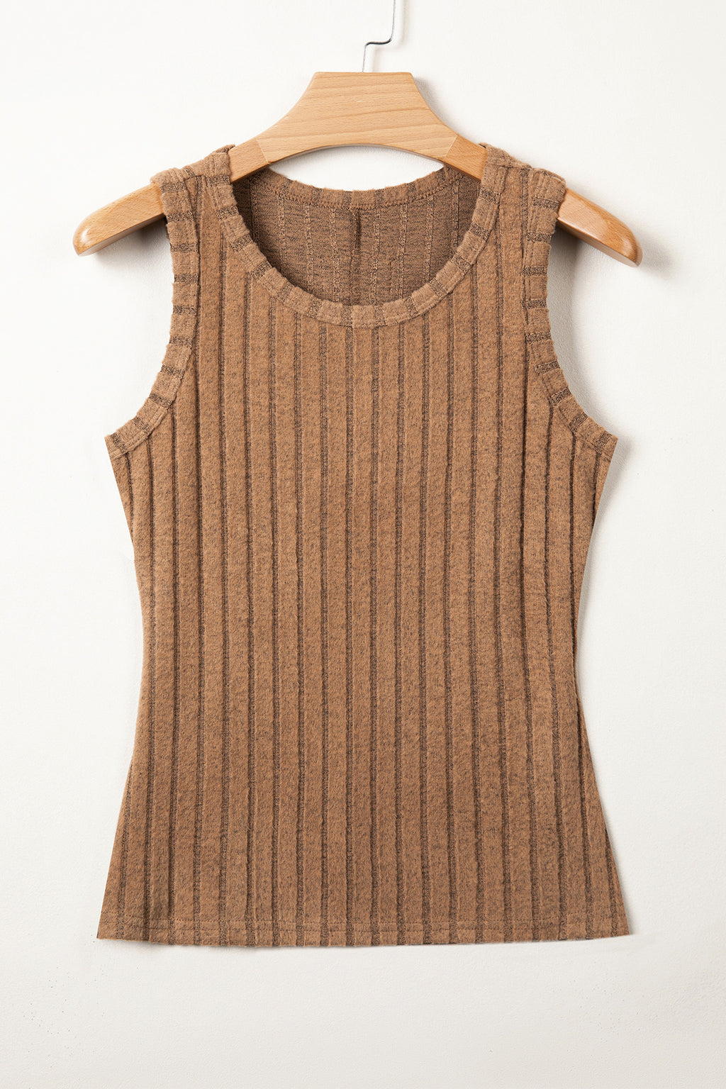 Sea Green Slim Ribbed Mineral Wash Tank Top