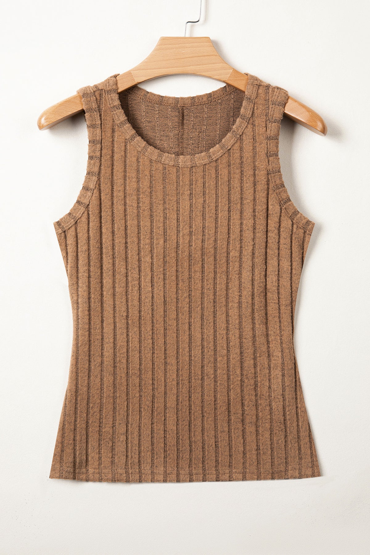 Sea Green Slim Ribbed Mineral Wash Tank Top
